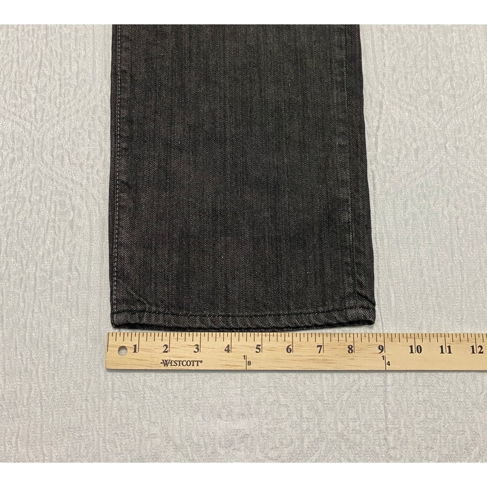 DKNY Jeans Men's Size 38×30 Black Soho Relaxed Wide Leg Whiskers - Picture 9 of 9